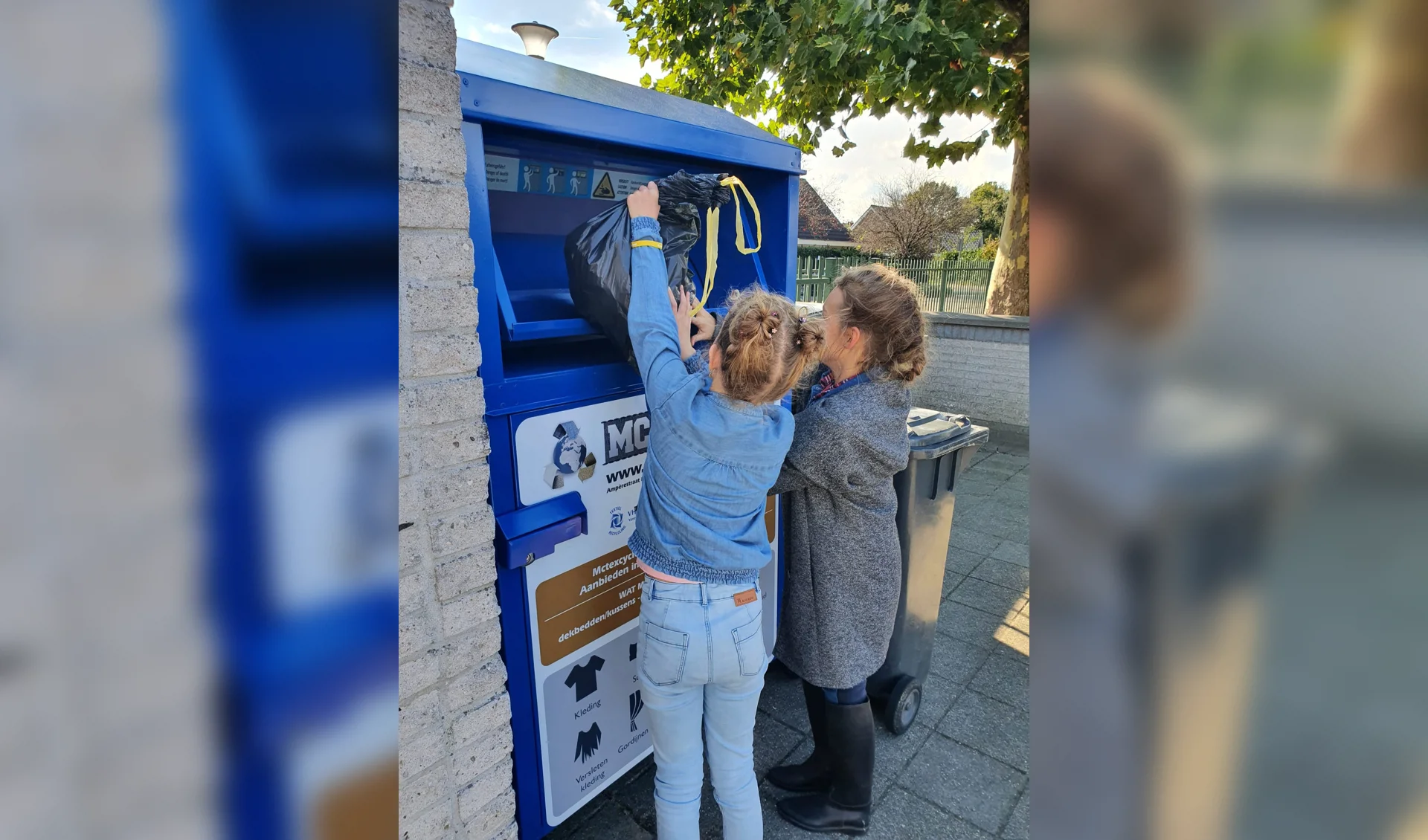 Textielinzameling op de basisschool